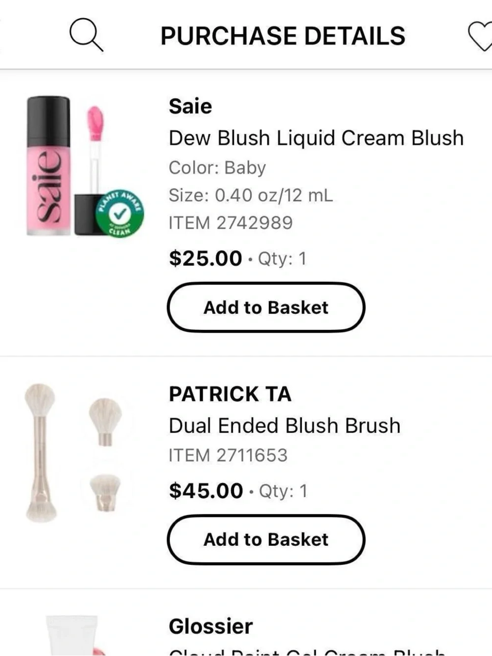 saie dew blush liquid cream blush in shade 